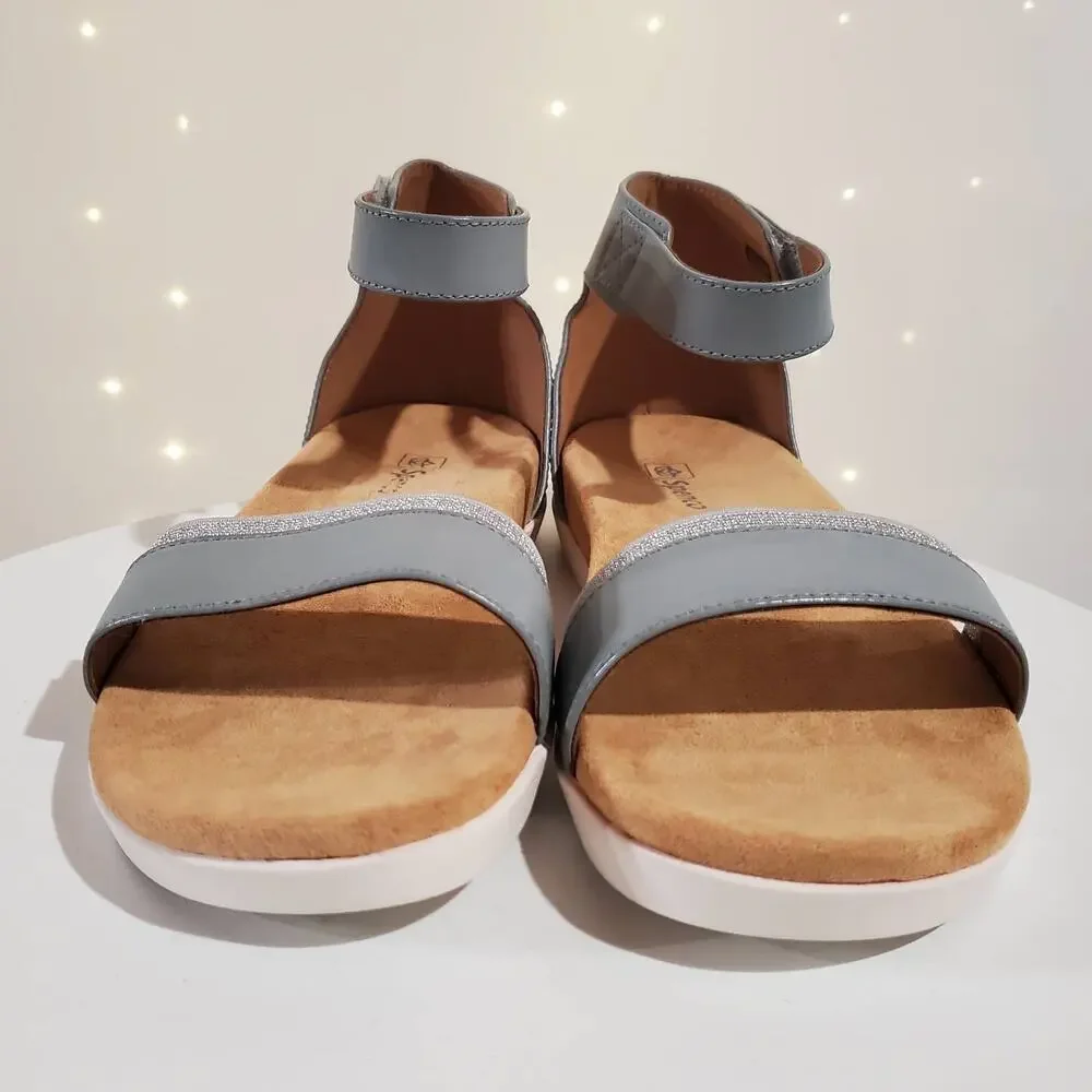 Ankle-Strap Women's Sandals in Light Blue